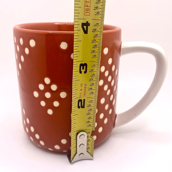 Threshold Rust Orange and White Polka Dot Coffee Mug - Picture 6 of 6